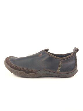 Cushe Evo Mocc Brown Leather Slip on Shoes 9